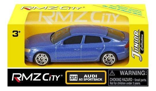 RMZ City 344012S Машина металлическая Audi A5 (2011), 1:64, цвет белый/синий
