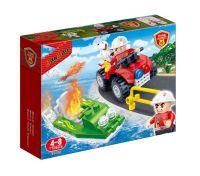 Banbao 7118 Конструктор Банбао Пожарный джип, 62 детали