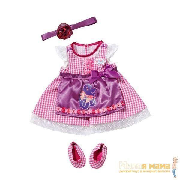 Zapf Creation Baby born 819-364 Бэби Борн Платье с балетками Красотка