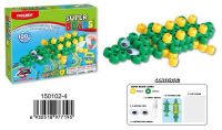 PAULINDA 150102-4 Самоклеющаяся мозаика 3D "Крокодил", более 100 деталей