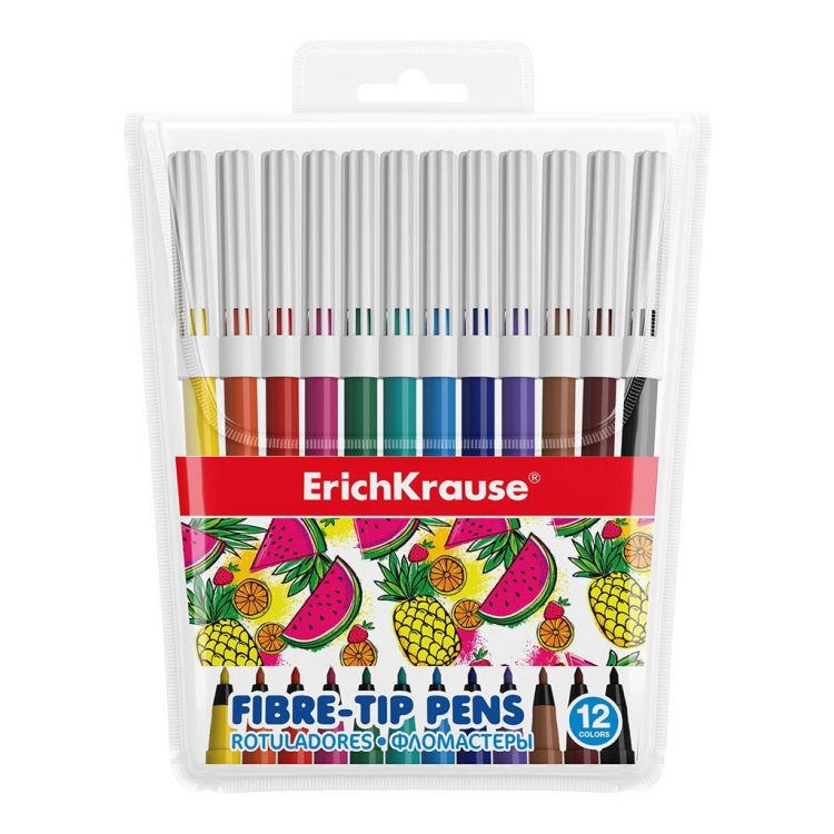 ErichKrause 53364EK Фломастеры Erichkrause Washable 12 цветов