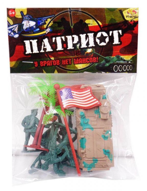 ABtoys PT-00740 Военный набор "Патриот", с тематическими аксессуарами, 9 предметов