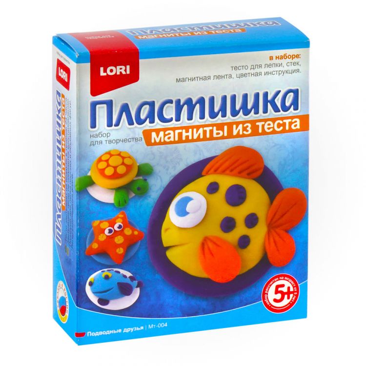 LORI Мт-004 Пластишка Магниты из теста "Подводные друзья"