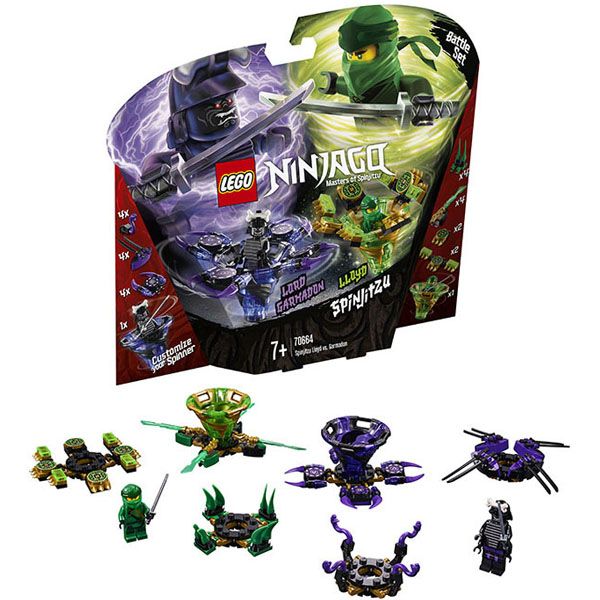 Lego Ninjago 70664 Конструктор Лего Ниндзяго Ллойд мастер Кружитцу против Гармадона, 208 деталей