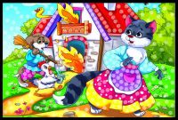 Рыжий кот М-8645 Мозаика из пайеток. А4+. КОШКИН ДОМ