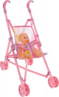 Junfa Toys 20265 Пупс в наборе с прогулочной коляской