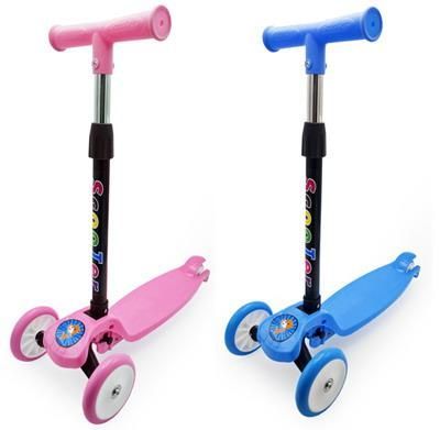 Funky Toys 200820219 Самокат детский Funky Toys 3-х колесный складной, с регулируемой ручкой