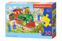 Castorland В-03433 Пазл MIDI Зеленый локомотив, 30 деталей