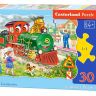 Castorland В-03433 Пазл MIDI Зеленый локомотив, 30 деталей