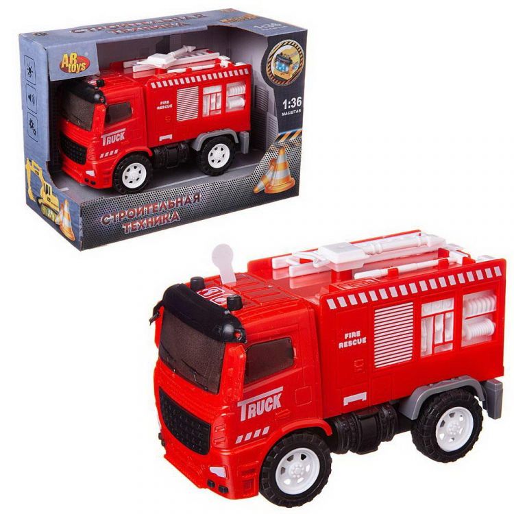 ABtoys (АБтойс) C-00447 Машинка инерционная ABtoys Пожарная машина со звуковыми и световыми эффектами 1:36, 20x10x14 см ABtoys (АБтойс) C-00447 Машинка инерционная ABtoys Пожарная машина со звуковыми и световыми эффектами 1:36, 20x10x14 см