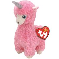 TY 36282 Beanie Boo's Мягкая игрушка Лама-единорог, 25 см