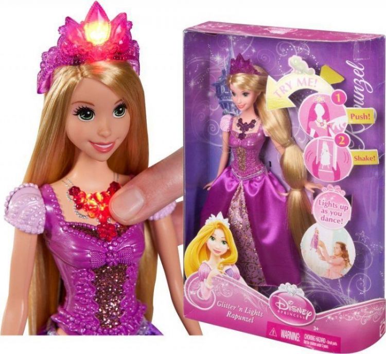 Mattel BDJ24 Кукла Disney Princess Ослепительные принцессы, Рапунцель, 28 см