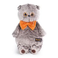 BUDI BASA Ks22-031 Басик в рыжем бархатном банте 22 см