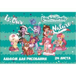 Centrum 90010 Альбом для рисования Enchantimals, 24 листа, на скрепке