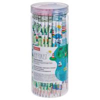 Hatber BL-065980 Карандаш чернографитный Hatber Deep Forest круглый корпус 72шт. "HB" с ластиком