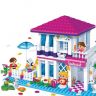Banbao 6105 Конструктор Летний дом, 425 деталей, 5 фигурок
