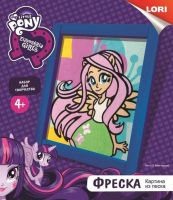 Фреска. Картина из песка. Hasbro Equestria Girls "Флаттершай"