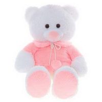 Smol Toys 1647/БЕЛ Мягкая игрушка Мишка в кофточке, 65 см