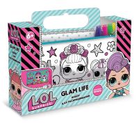 LOL Surprise LC0005 Набор для творчества LOL Surprise Пенал-клатч для раскрашивания "Glam life" 22*12*0,7 см