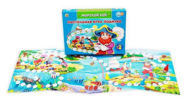 Рыжий Кот ИН-6329 Игра настольная-ходилка Морской бой