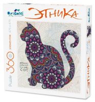 ORIGAMI 02898 Пазл Арт-терапия Этника Кошка, 360 элементов