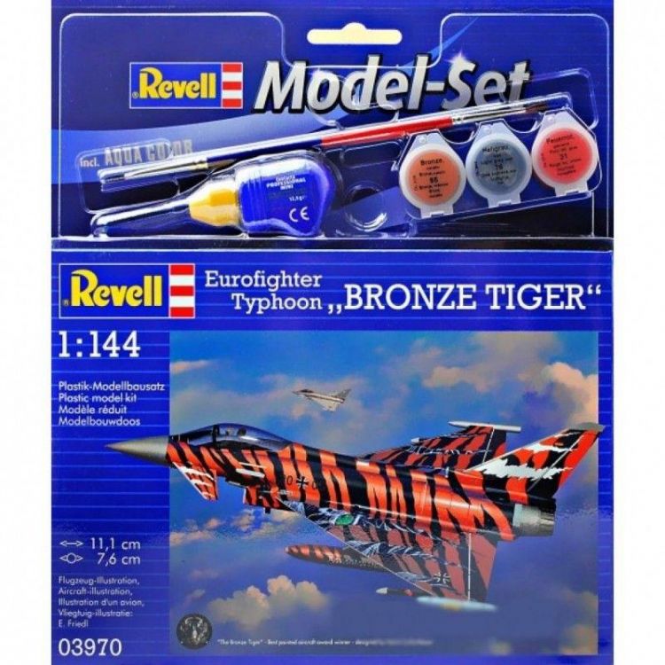 Revell 03970 Подарочный набор Истребитель Еврофайтер «Бронзовый тигр», 1:144
