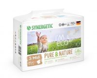 SYNERGETIC 500005 Трусики-подгузники SYNERGETIC PURE&amp;NATURE Ультратонкие, дышащие, размер 3 MIDI, 49шт