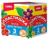 LORI Тдл-019 Пластишка Набор теста для лепки №16 (3 цвета по 70г)