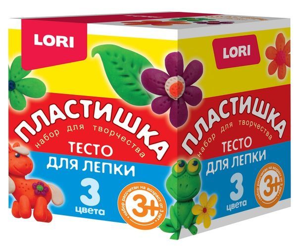 LORI Тдл-019 Пластишка Набор теста для лепки №16 (3 цвета по 70г)