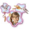 IMC Toys 95489 Мягкая игрушка Кролик Bunnies с магнитами, 9,5 см