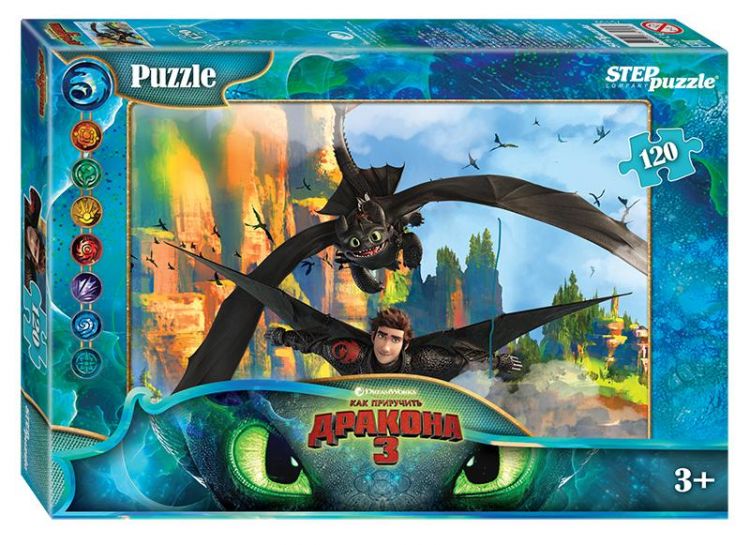 Step Puzzle 75159 Пазл DreamWorks "Как приручить дракона - 3", 120 деталей