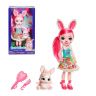 Mattel FRH52 Энчантималс Большая кукла с любимой зверюшкой Бри Кроля, 32 см