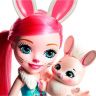 Mattel FRH52 Энчантималс Большая кукла с любимой зверюшкой Бри Кроля, 32 см