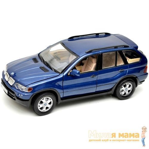 Motormax 73254 Коллекционная модель машины BMW X5, 1:24, синий металлик