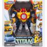 Tobot 301004 Робот-трансформер Тобот TITAN HURRICANE SPIN, собирается из 2-х машинок, с наклейками и карточками