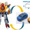 Tobot 301004 Робот-трансформер Тобот TITAN HURRICANE SPIN, собирается из 2-х машинок, с наклейками и карточками