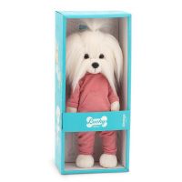 Orange Toys LD4/084 Мягкая игрушка Orange Toys Собачка Lucky Mimi Клубничное мороженое с каркасом 37 см