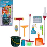 ABtoys (АБтойс) PT-01654/зеленое Игровой набор ABtoys Помогаю маме Генеральная уборка зеленое ведро+10 предметов