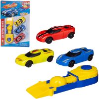 Junfa WA-11631 Игровой набор Junfa Машинки 3шт. с пусковым устройством, 6х3х3см