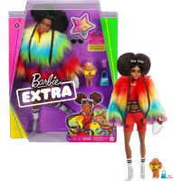 Mattel GVR04 Barbie Кукла Барби Экстра в радужном пальто