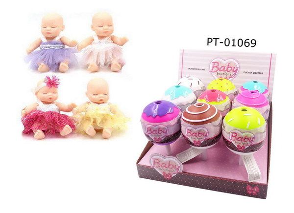 ABtoys PT-01069 Пупс Baby boutique S4 в индивидуальной капсуле, с аксессуарами