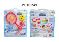 ABtoys (АБтойс) PT-01249 Веселое купание. Сачок и 4 фигурки