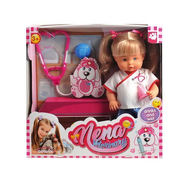 Dimian BD382 Кукла BABY NENA ветеринар, 36 см