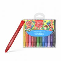 ErichKrause 34924 Artberry Мелки пластиковые Twistable с поворотным механизмом, треугольные, 12 цветов