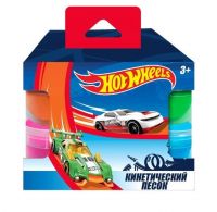 Centrum 88649 Набор для творчества с кинетическим песком "Hot Wheels", 4 баночки по 140 г