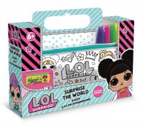 LOL Surprise LC0004 Набор для творчества LOL Surprise Пенал-тубус для раскрашивания 20,5*7*7 см
