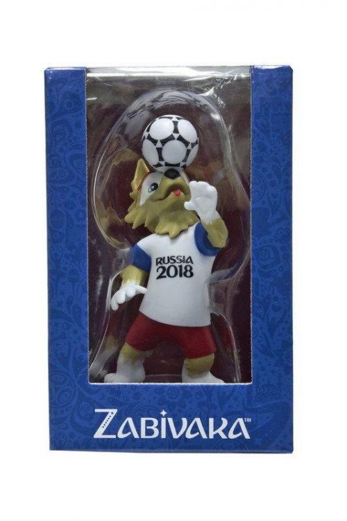 Фигурка Т11672 FIFA-2018 Волк Zabivaka с мячом, в подарочной упаковке, 9 см