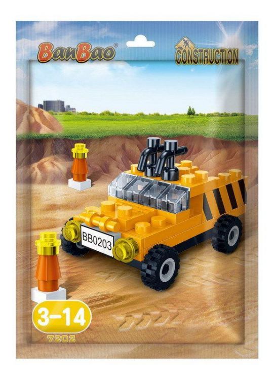 BanBao 7202 Конструктор Банбао Машина в пакетике, 39 деталей