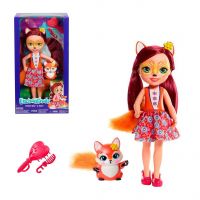 Mattel FRH53 Энчантималс Большая кукла с любимой зверюшкой Фелисити Лис, 32 см