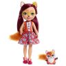 Mattel FRH53 Энчантималс Большая кукла с любимой зверюшкой Фелисити Лис, 32 см